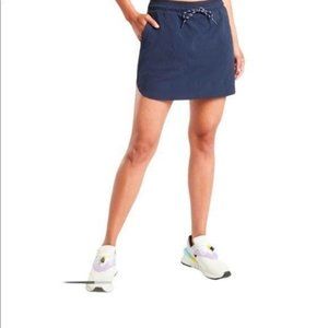 Athleta Trekkie Crest Skort Navy Blue Size 10 NEW